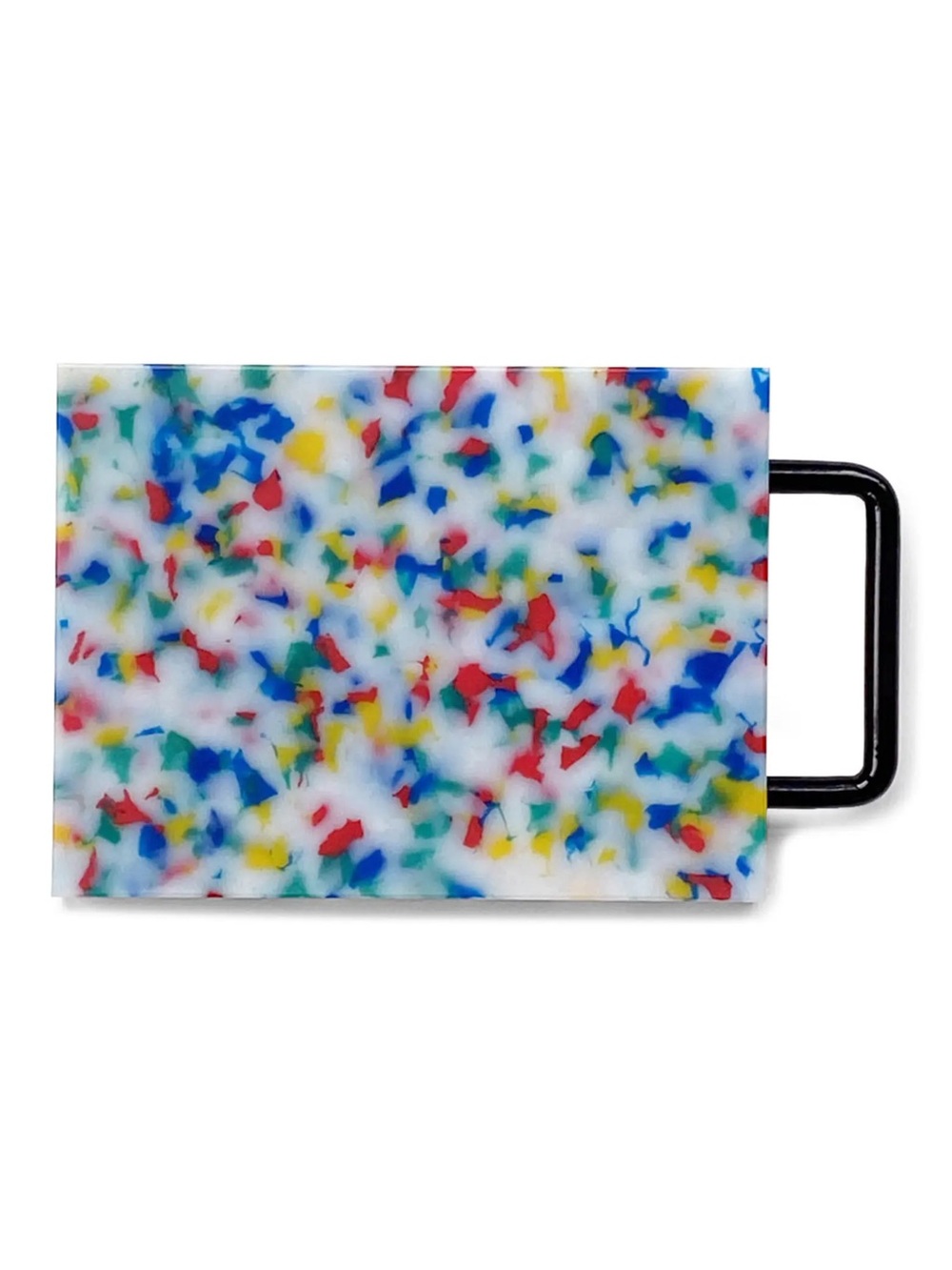 Fredericks & Mae Small Cutting Board with Handle - Multi Confetti - Brand New